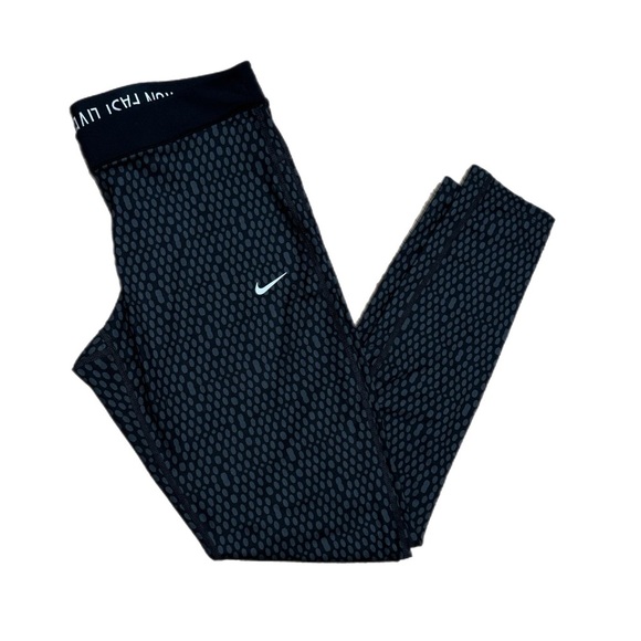 Nike Womens Leggings Black Run Fast Live Fearless Dri-Fit Sz L Athletic Gym Pant - Picture 1 of 11